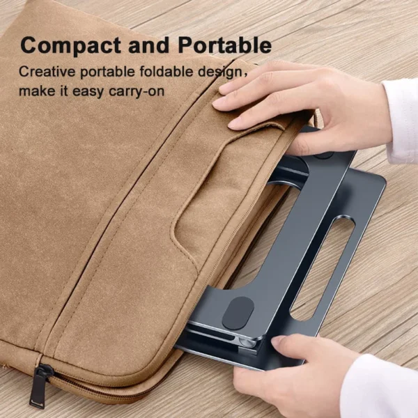 MacBook Stand with Cooling Pad Support for Better Airflow - Image 6