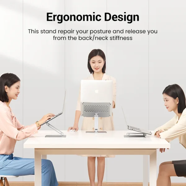 Foldable MacBook Stand – Portable & Adjustable Laptop Holder - Image 6