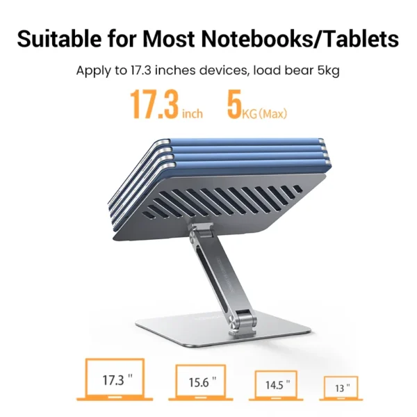 Foldable MacBook Stand – Portable & Adjustable Laptop Holder - Image 5