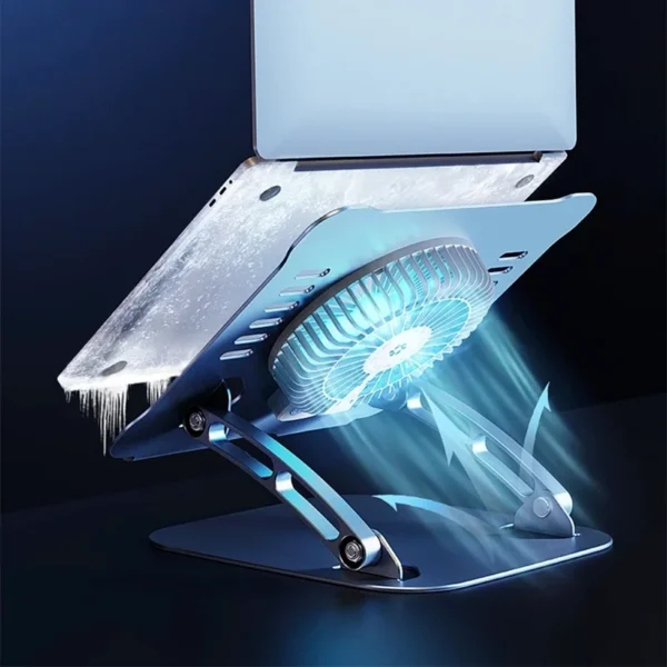 MacBook Stand with Cooling Fan – Adjustable & Portable Holder - Image 5