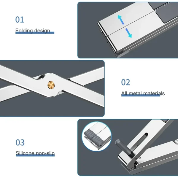 MacBook Stand: Portable Foldable Aluminum Laptop Holder 2025 - Image 6