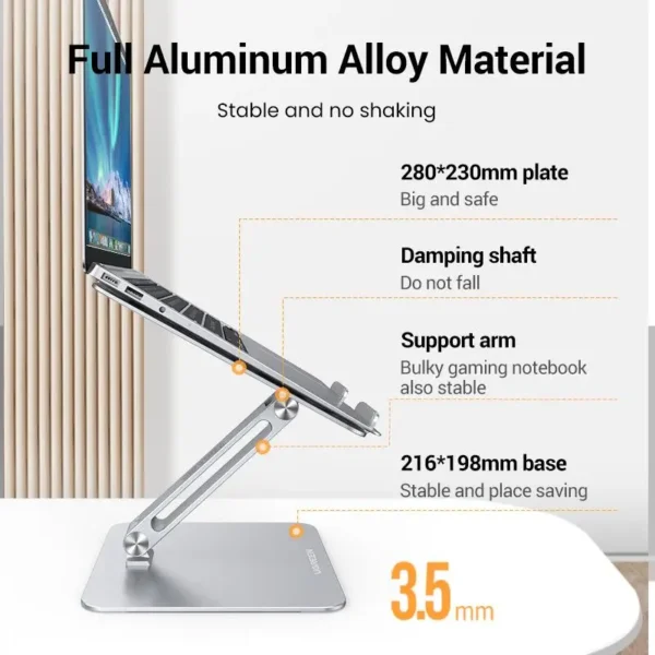 Foldable MacBook Stand – Portable & Adjustable Laptop Holder