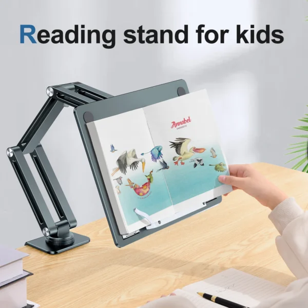 MacBook Stand 360° Rotating Adjustable Clamp Holder For Desk - Image 4