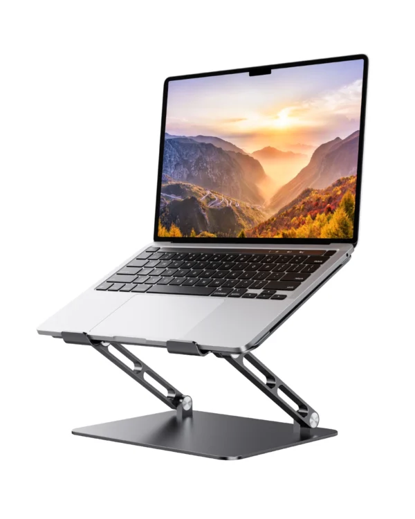 Adjustable MacBook Stand – Ergonomic Aluminum Laptop Riser for Desk
