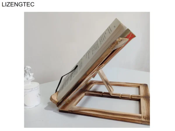 Wooden Laptop Stand: Foldable Design For 11-17 Inch Devices Stylish - Image 4