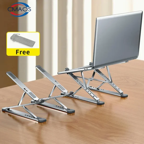 CMASO N8 Adjustable Aluminum MacBook Stand with Cooling Pad