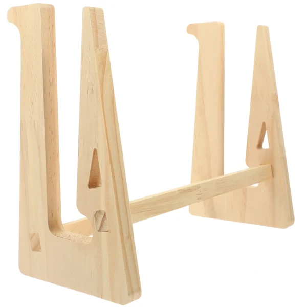 Wooden Laptop Stand Foldable Riser For Notebook & Tablet Keyboard - Image 5