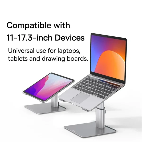MacBook Stand Foldable Aluminum Adjustable Vertical Support For Laptop - Image 5