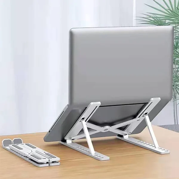 Adjustable MacBook Stand Foldable Laptop Holder with Cooling Base - Image 5