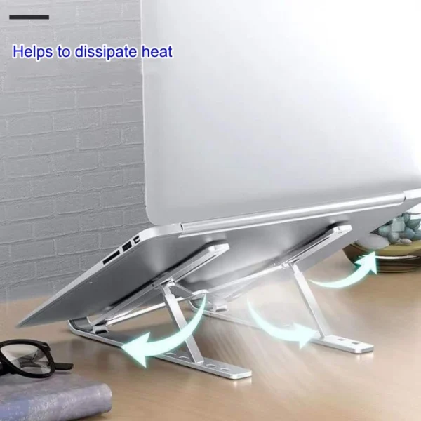 Adjustable Portable MacBook Stand – Foldable Aluminum Laptop Holder - Image 4