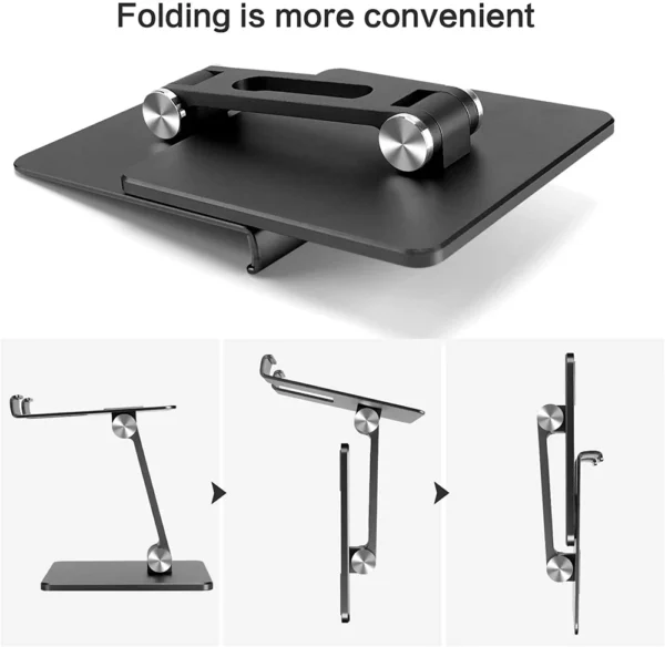 Universal MacBook Stand – Adjustable Metal Desktop Holder - Image 3
