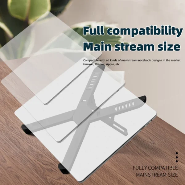 Foldable MacBook Stand with Cooling for Enhanced Airflow 2025 - Image 5