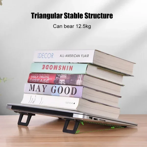 Portable Foldable MacBook Stand with Cooling & Ergonomic Design - Image 4