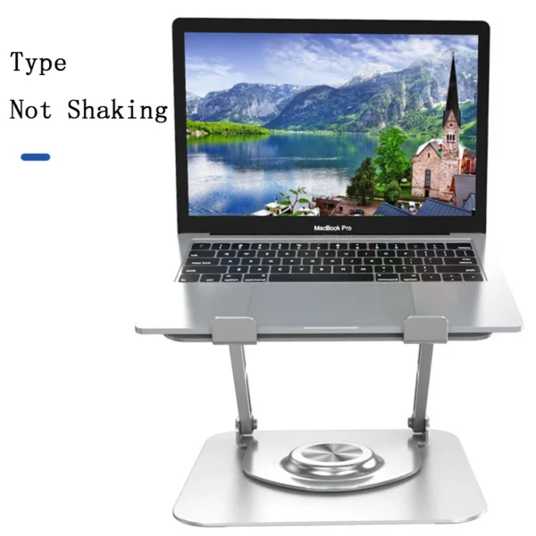 MacBook Stand with 360° Rotation, Aluminum Laptop Riser Holder - Image 2