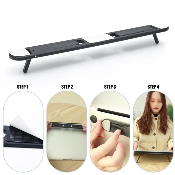 Universal MacBook Stand, Invisible Laptop Riser & Cooling Pad - Image 6