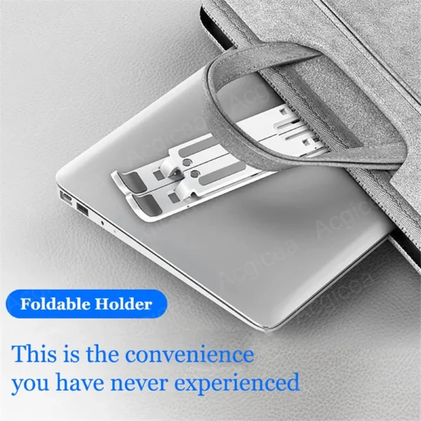 Portable MacBook Stand with 7/10 Gears Foldable Adjustable Design - Image 2