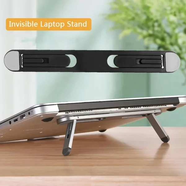 Universal MacBook Stand, Invisible Laptop Riser & Cooling Pad