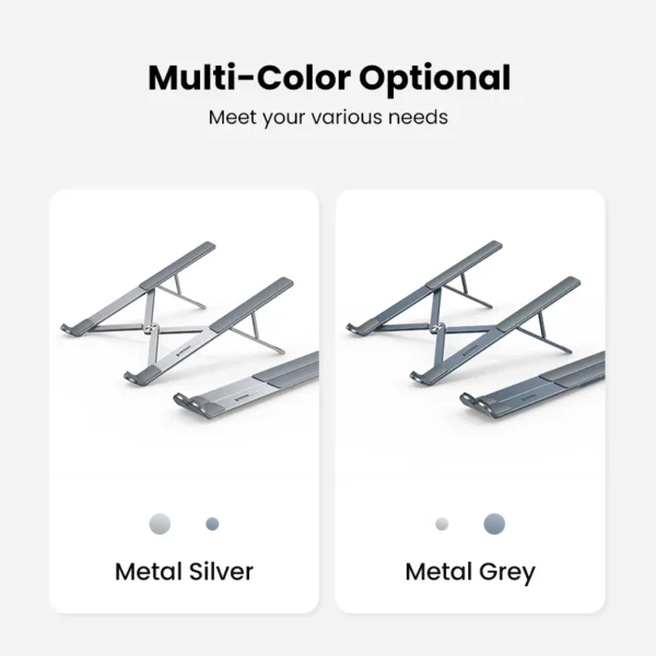 Foldable Aluminum MacBook Stand – Vertical Laptop & Tablet Holder - Image 6