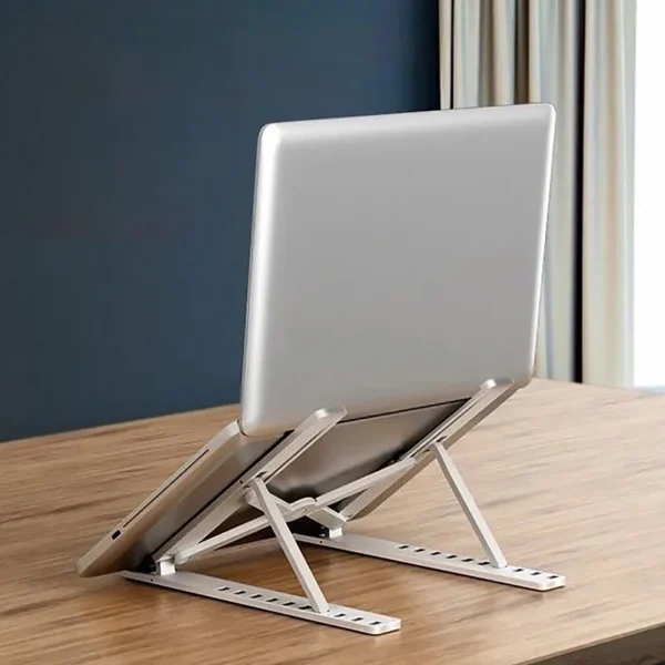 Adjustable MacBook Stand Foldable Laptop Holder with Cooling Base