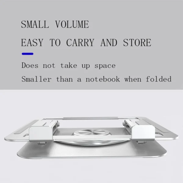 MacBook Stand with 360° Rotation, Aluminum Laptop Riser Holder - Image 4