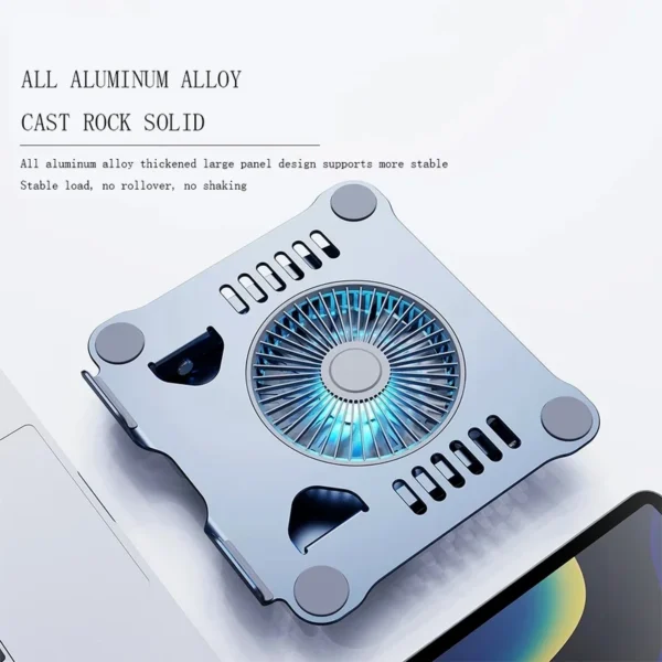 MacBook Stand with Cooling Fan – Adjustable & Portable Holder - Image 2