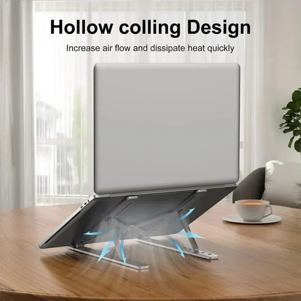 Portable MacBook Stand – Foldable Aluminum Laptop Holder & Riser - Image 5