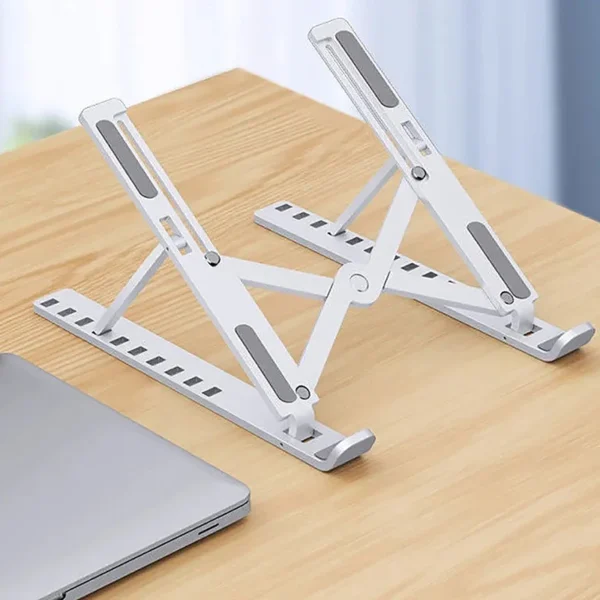 Adjustable MacBook Stand Foldable Laptop Holder with Cooling Base - Image 4