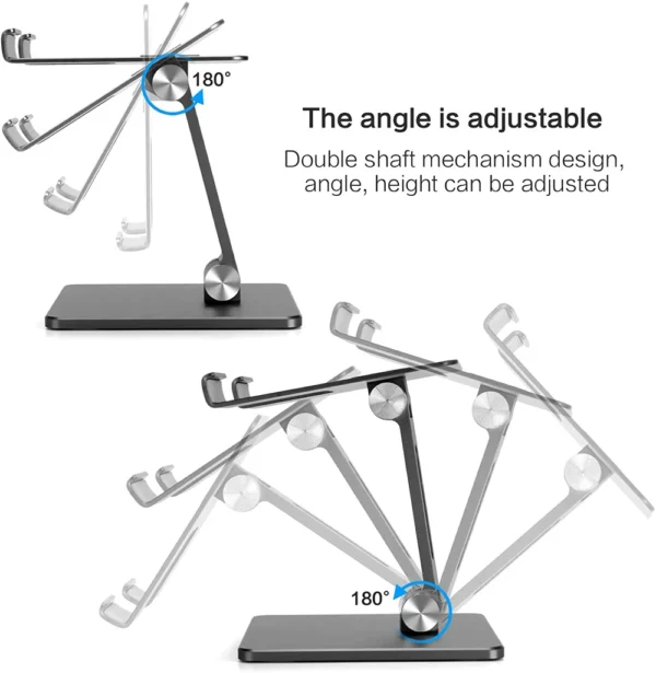 Universal MacBook Stand – Adjustable Metal Desktop Holder - Image 2