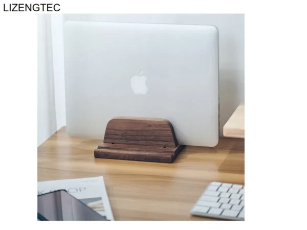 Wooden Laptop Stand For Laptop, Tablet, Mobile, Walnut, Beech Design