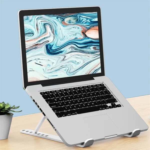 Portable MacBook Stand with 7/10 Gears Foldable Adjustable Design - Image 5