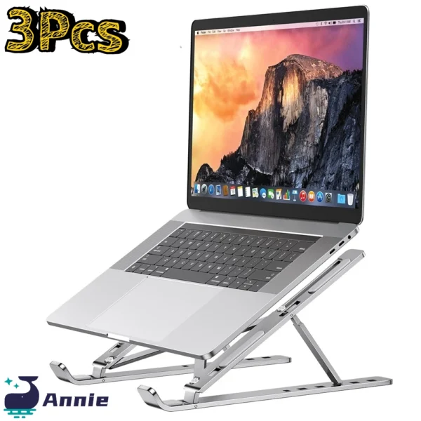 Foldable MacBook Stand – Portable Aluminum Laptop Holder & Riser