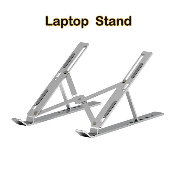 Adjustable Portable MacBook Stand – Foldable Aluminum Laptop Holder - Image 2