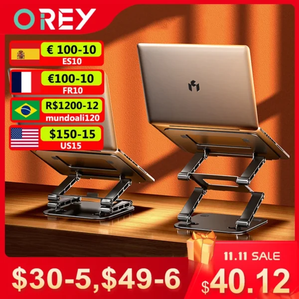 Foldable MacBook Stand 2025, Portable & Adjustable Laptop Holder - Image 2