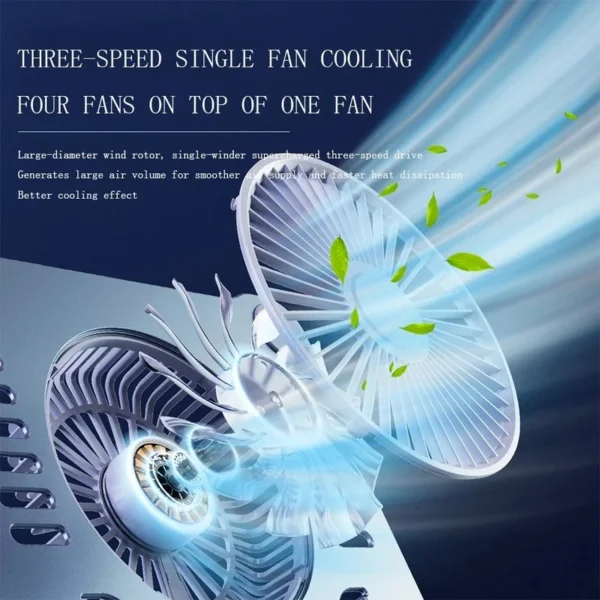 MacBook Stand with Cooling Fan – Adjustable & Portable Holder - Image 3