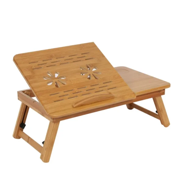 Adjustable Bamboo Rack Shelf, Portable Lap Desk for Study, Reading