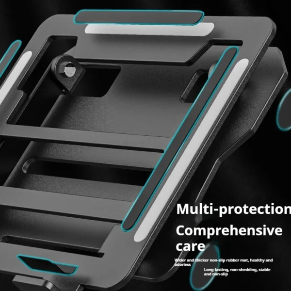 Adjustable MacBook Stand, Portable Metal Laptop Riser Holder - Image 4