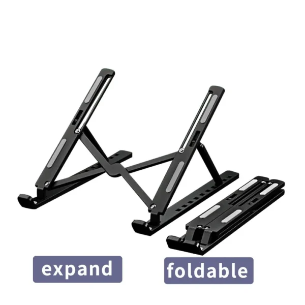 MacBook Stand: Adjustable Ten-Speed Foldable Plastic Laptop Holder. - Image 6