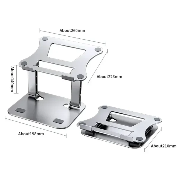 Adjustable MacBook Stand – Foldable Aluminum Laptop & Tablet Holder - Image 6