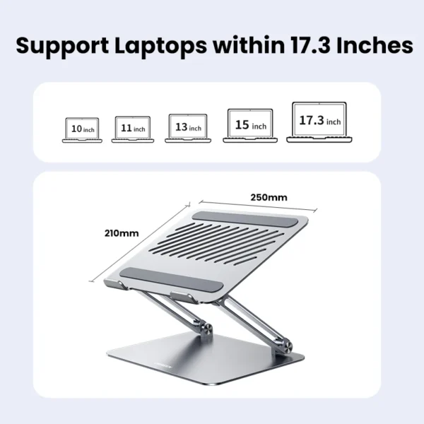 Foldable Vertical MacBook Stand – Space-Saving Laptop Holder - Image 6