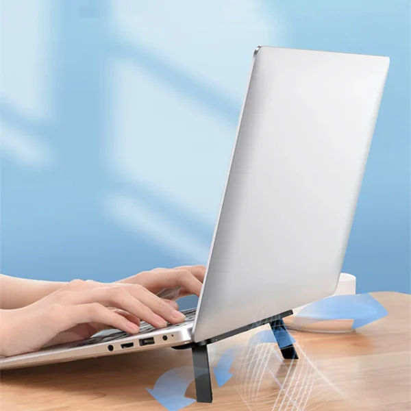 Universal MacBook Stand, Invisible Laptop Riser & Cooling Pad - Image 2