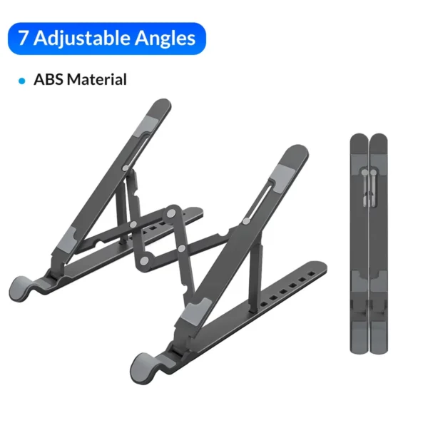 Foldable MacBook Stand: Portable Adjustable Aluminum Laptop Holder - Image 4