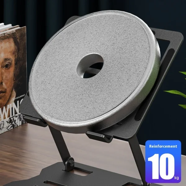 Adjustable MacBook Stand, Portable Metal Laptop Riser Holder - Image 3