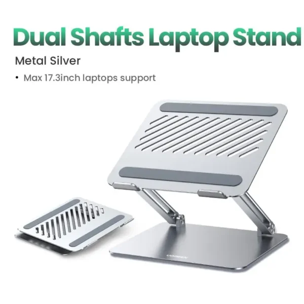 Foldable Vertical MacBook Stand – Space-Saving Laptop Holder