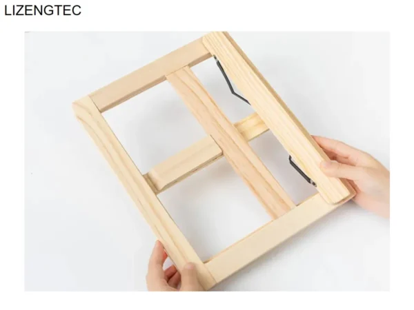 Wooden Laptop Stand: Foldable Design For 11-17 Inch Devices Stylish - Image 5