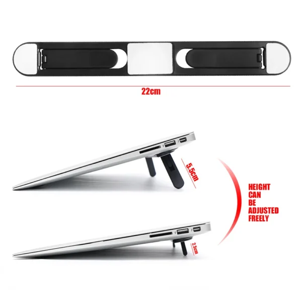 Universal MacBook Stand, Invisible Laptop Riser & Cooling Pad - Image 4