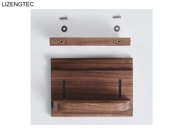 Wooden Laptop Stand For Laptop, Tablet, Mobile, Walnut, Beech Design - Image 3