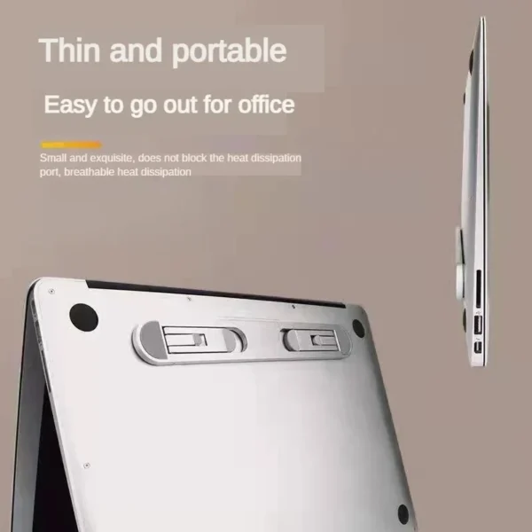 Invisible MacBook Stand – Portable Laptop Riser with Cooling Pad - Image 5