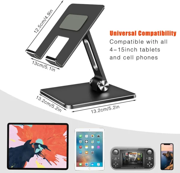 Universal MacBook Stand – Adjustable Metal Desktop Holder - Image 5