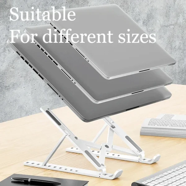 Foldable MacBook Stand – Portable & Adjustable Laptop Holder - Image 3